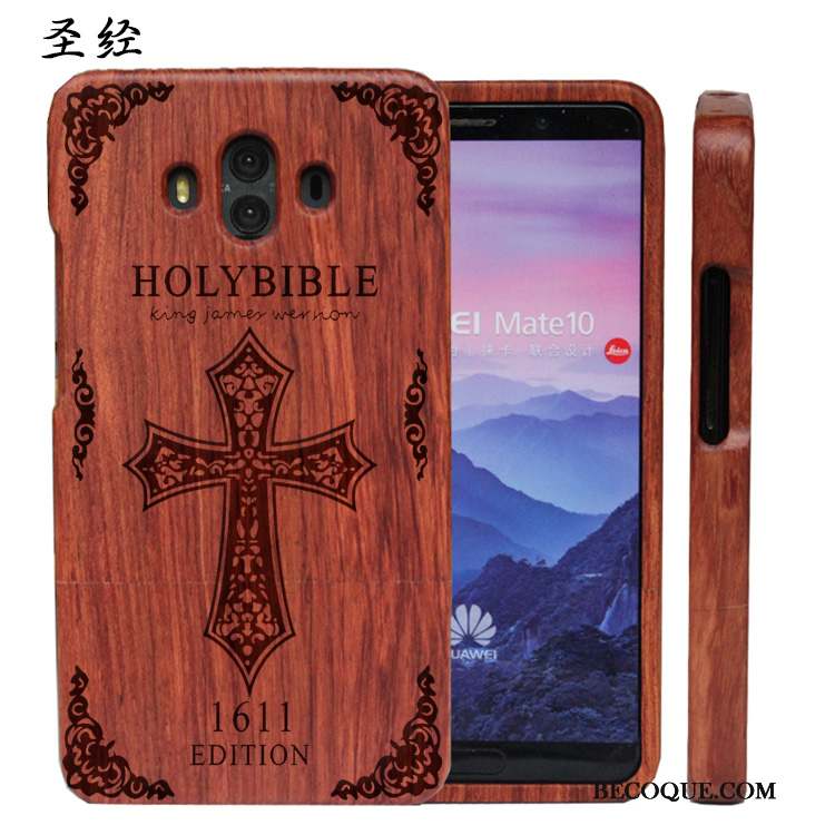 Huawei Mate 10 Coque De Téléphone En Bois Difficile Tout Compris Luxe Personnalisé