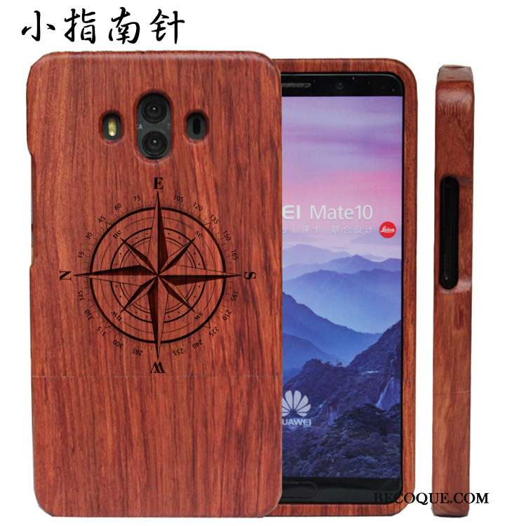 Huawei Mate 10 Coque De Téléphone En Bois Difficile Tout Compris Luxe Personnalisé