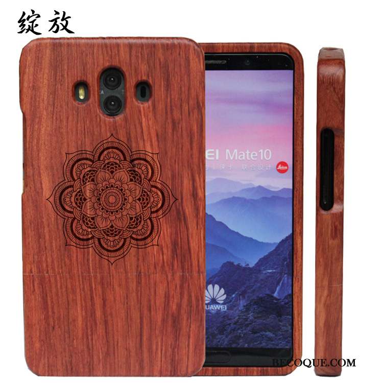 Huawei Mate 10 Coque De Téléphone En Bois Difficile Tout Compris Luxe Personnalisé