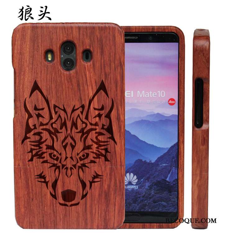 Huawei Mate 10 Coque De Téléphone En Bois Difficile Tout Compris Luxe Personnalisé