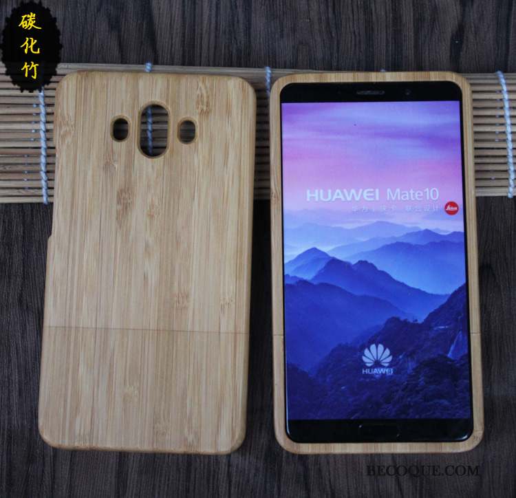 Huawei Mate 10 Coque De Téléphone En Bois Difficile Tout Compris Luxe Personnalisé