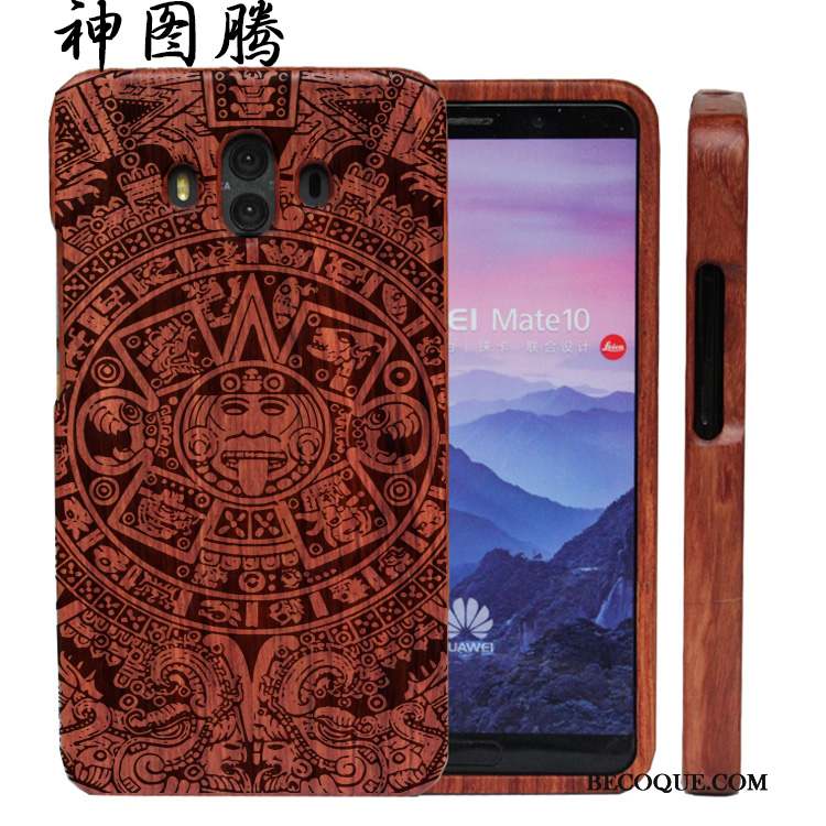 Huawei Mate 10 Coque De Téléphone En Bois Difficile Tout Compris Luxe Personnalisé