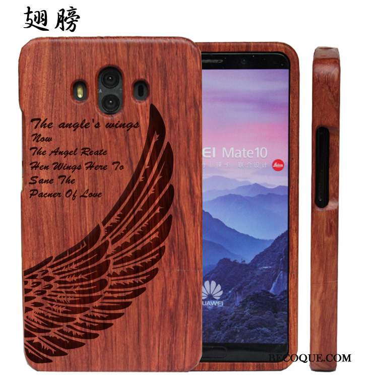 Huawei Mate 10 Coque De Téléphone En Bois Difficile Tout Compris Luxe Personnalisé