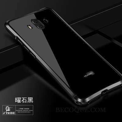 Huawei Mate 10 Coque De Téléphone Tendance Protection Trois Défenses Métal Or