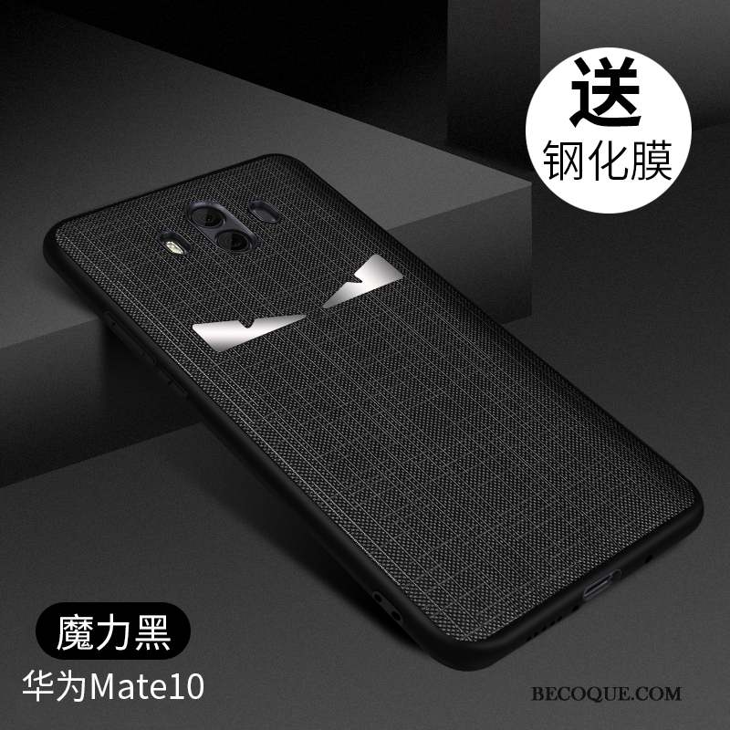Huawei Mate 10 Coque Noir Difficile Très Mince Nouveau Protection Étui