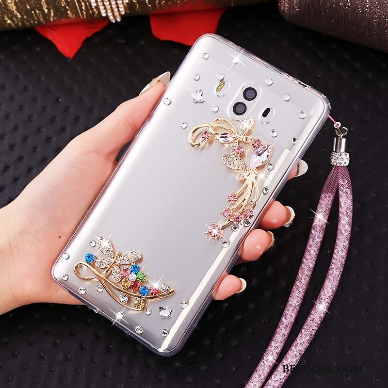 Huawei Mate 10 Coque Or Créatif Incassable Protection Personnalité Silicone