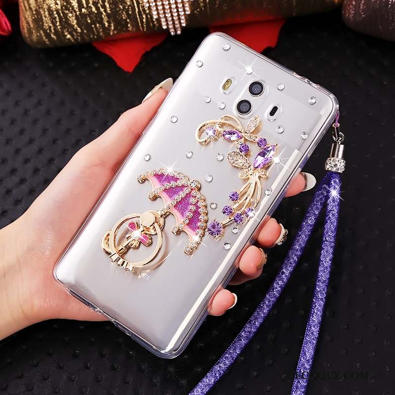 Huawei Mate 10 Coque Or Créatif Incassable Protection Personnalité Silicone