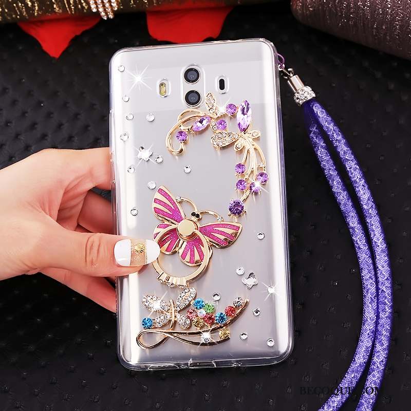 Huawei Mate 10 Coque Or Créatif Incassable Protection Personnalité Silicone