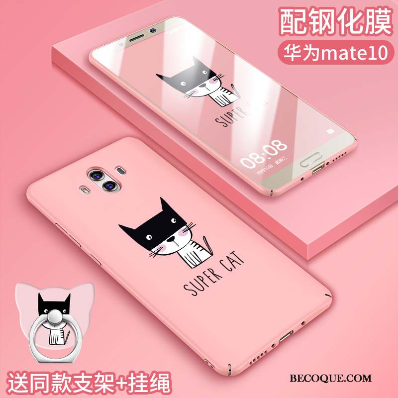 Huawei Mate 10 Coque Personnalité Rose Créatif Dessin Animé Incassable Charmant