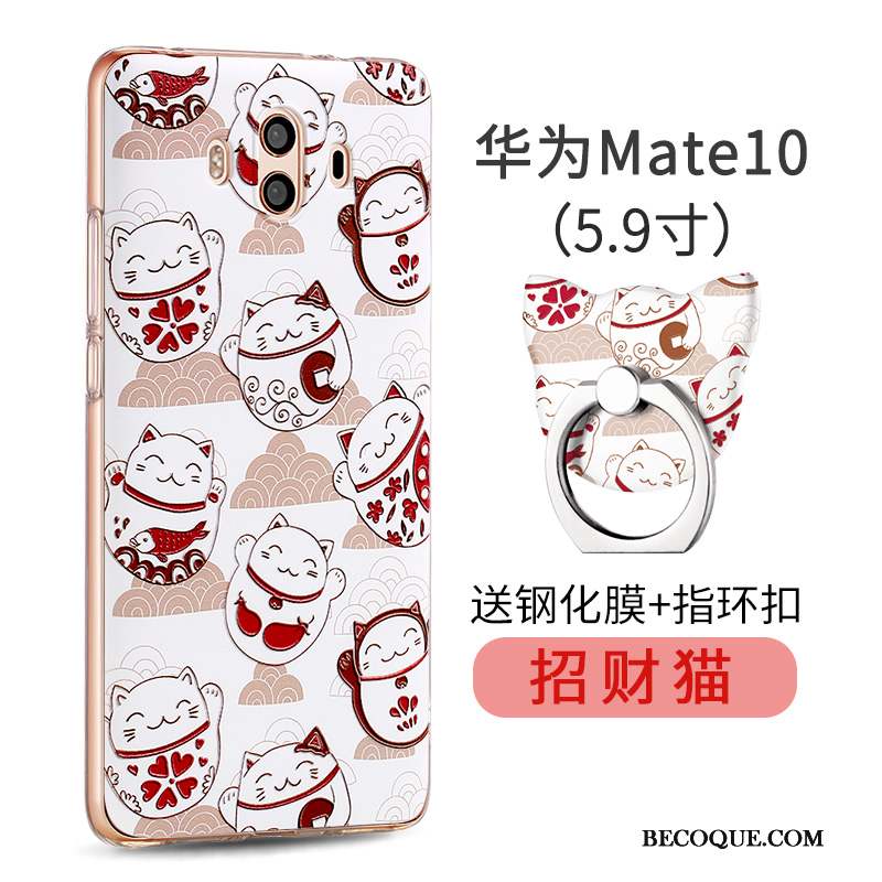 Huawei Mate 10 Coque Personnalité Silicone Tout Compris Étui Créatif Rose