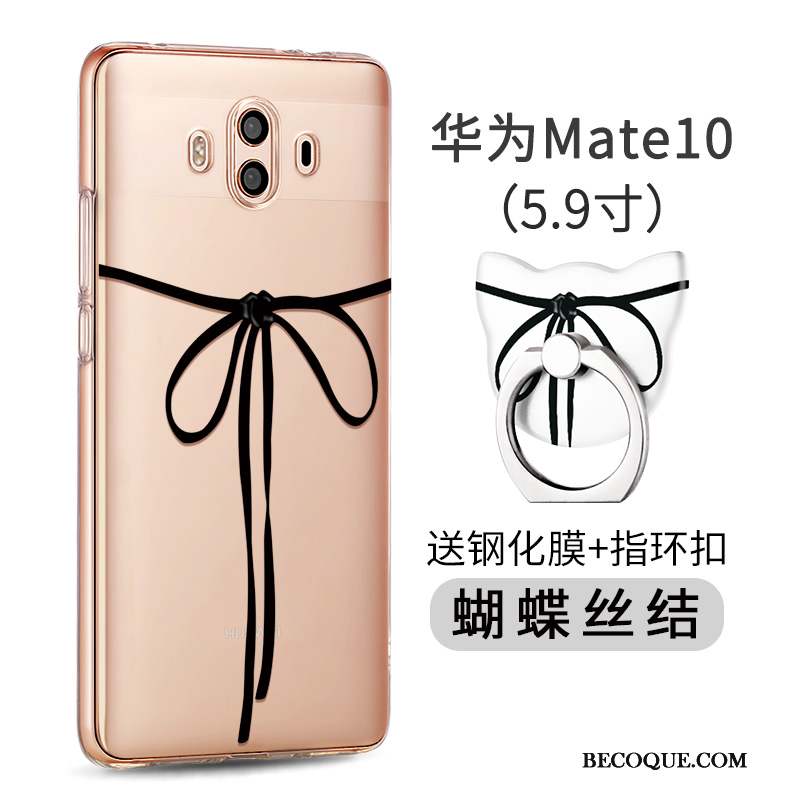 Huawei Mate 10 Coque Personnalité Silicone Tout Compris Étui Créatif Rose