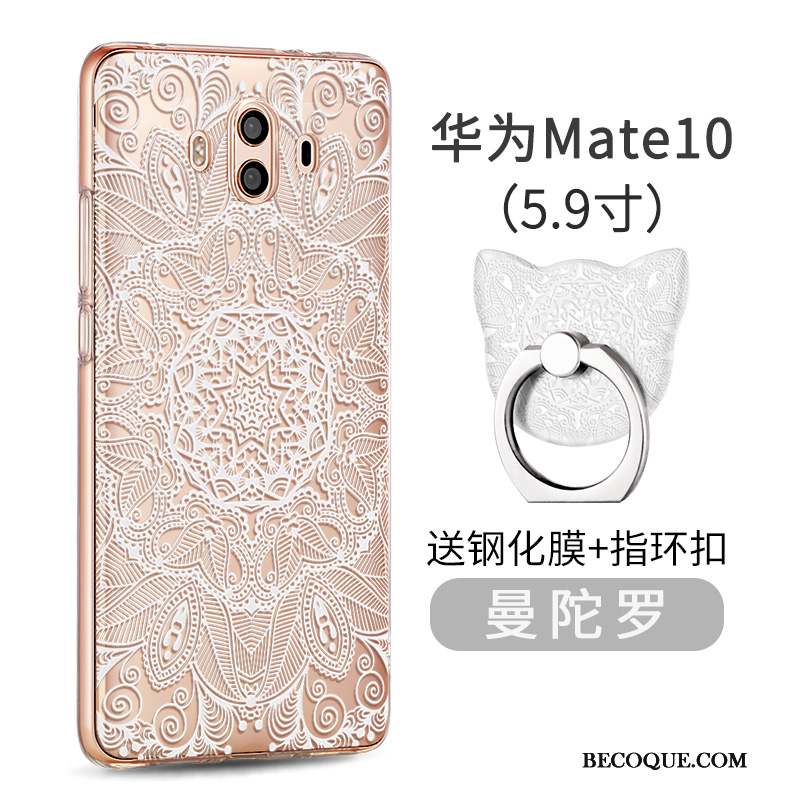 Huawei Mate 10 Coque Personnalité Silicone Tout Compris Étui Créatif Rose