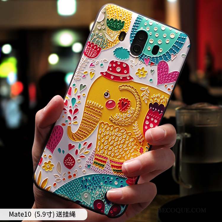 Huawei Mate 10 Fluide Doux Multicolore Protection Coque De Téléphone Créatif Personnalité