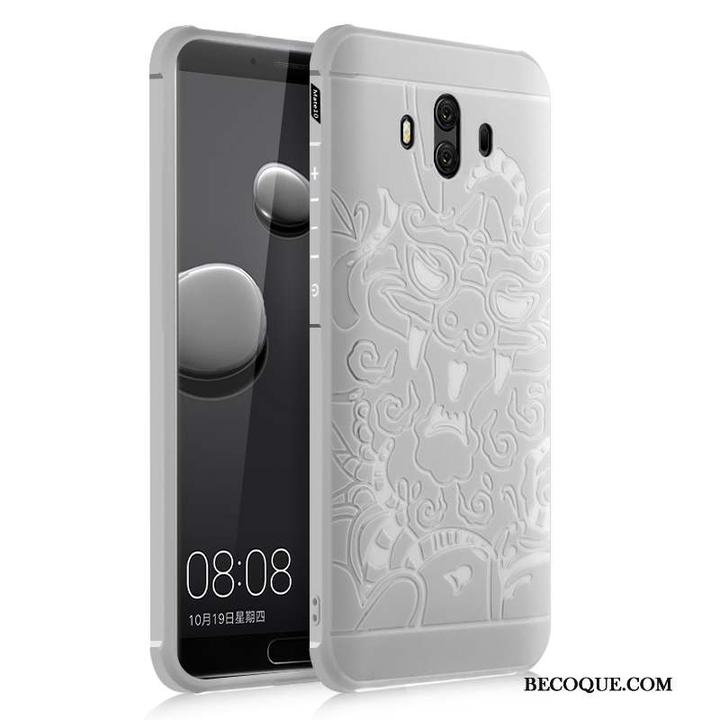 Huawei Mate 10 Incassable Créatif Noir Protection Étui Coque De Téléphone