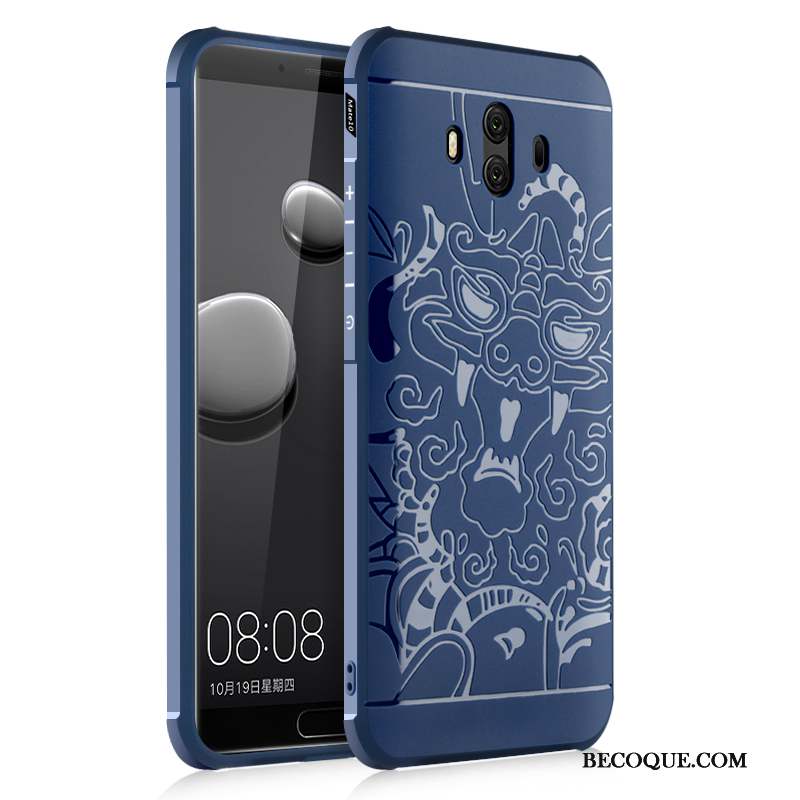 Huawei Mate 10 Incassable Créatif Noir Protection Étui Coque De Téléphone