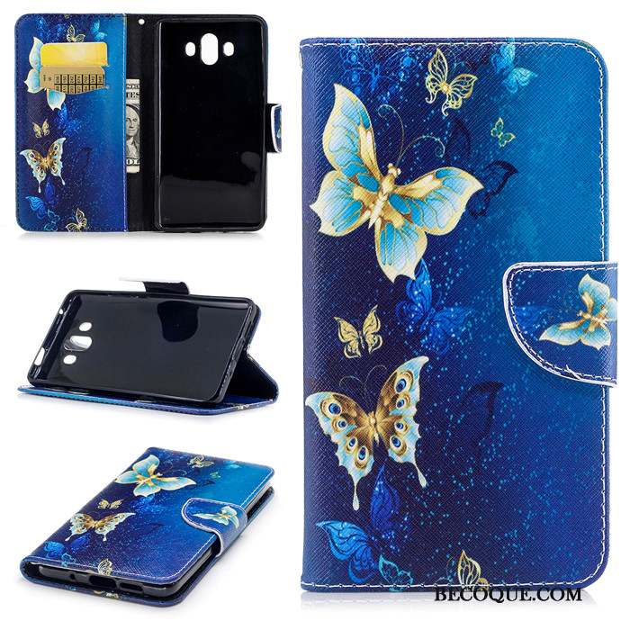 Huawei Mate 10 Incassable Fluide Doux Coque Téléphone Portable Dessin Animé Bleu
