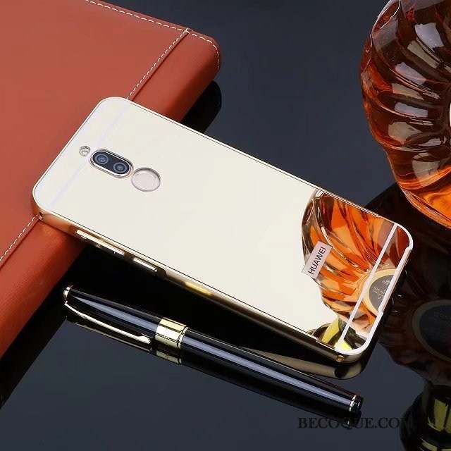 Huawei Mate 10 Lite Border Coque De Téléphone Miroir Couvercle Arrière Protection Métal