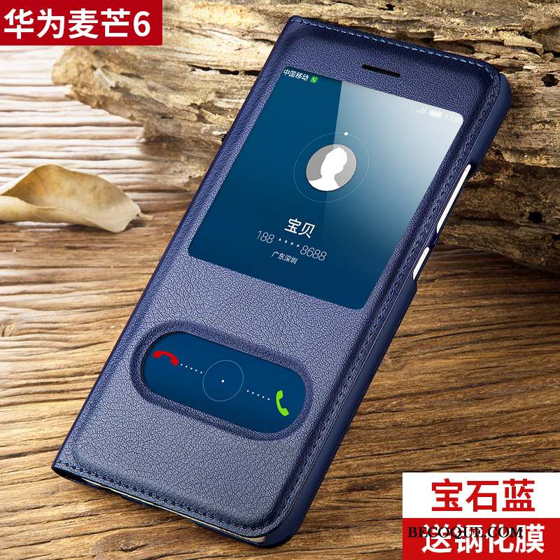 Huawei Mate 10 Lite Coque Clamshell Silicone Rouge Étui En Cuir Protection Incassable