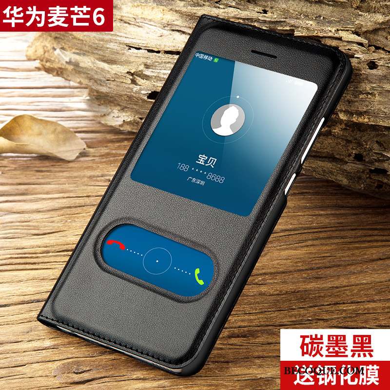 Huawei Mate 10 Lite Coque Clamshell Silicone Rouge Étui En Cuir Protection Incassable