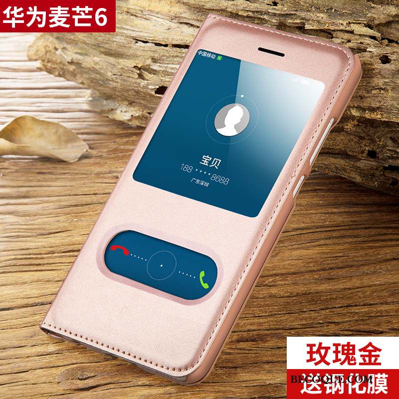 Huawei Mate 10 Lite Coque Clamshell Silicone Rouge Étui En Cuir Protection Incassable