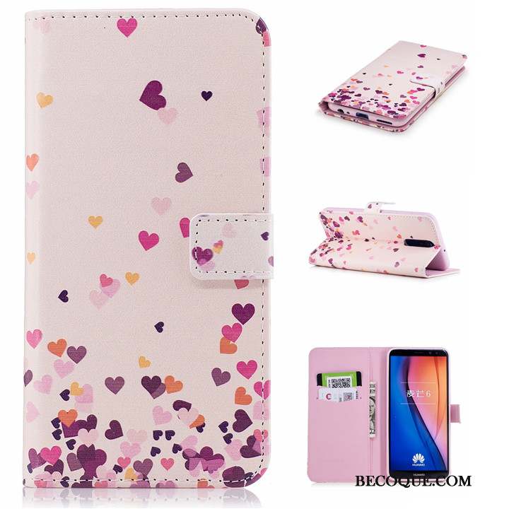 Huawei Mate 10 Lite Coque Clamshell Étui En Cuir Tout Compris Silicone Multicolore Incassable