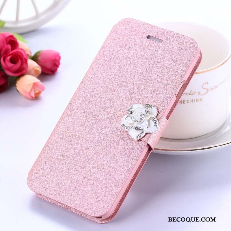 Huawei Mate 10 Lite Coque Clamshell Étui Étui En Cuir Tout Compris Téléphone Portable Rose