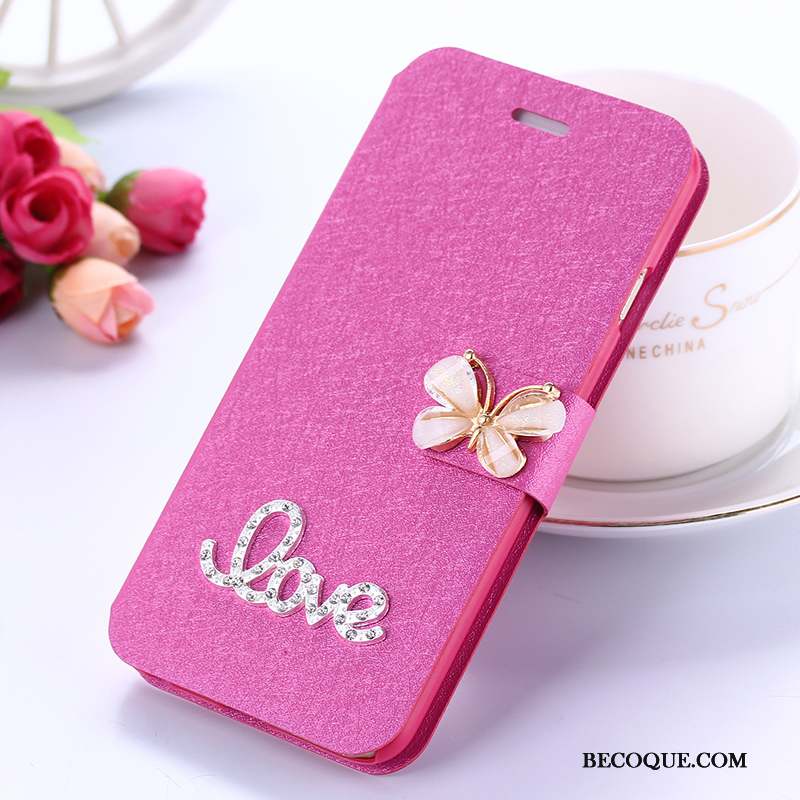 Huawei Mate 10 Lite Coque Clamshell Étui Étui En Cuir Tout Compris Téléphone Portable Rose