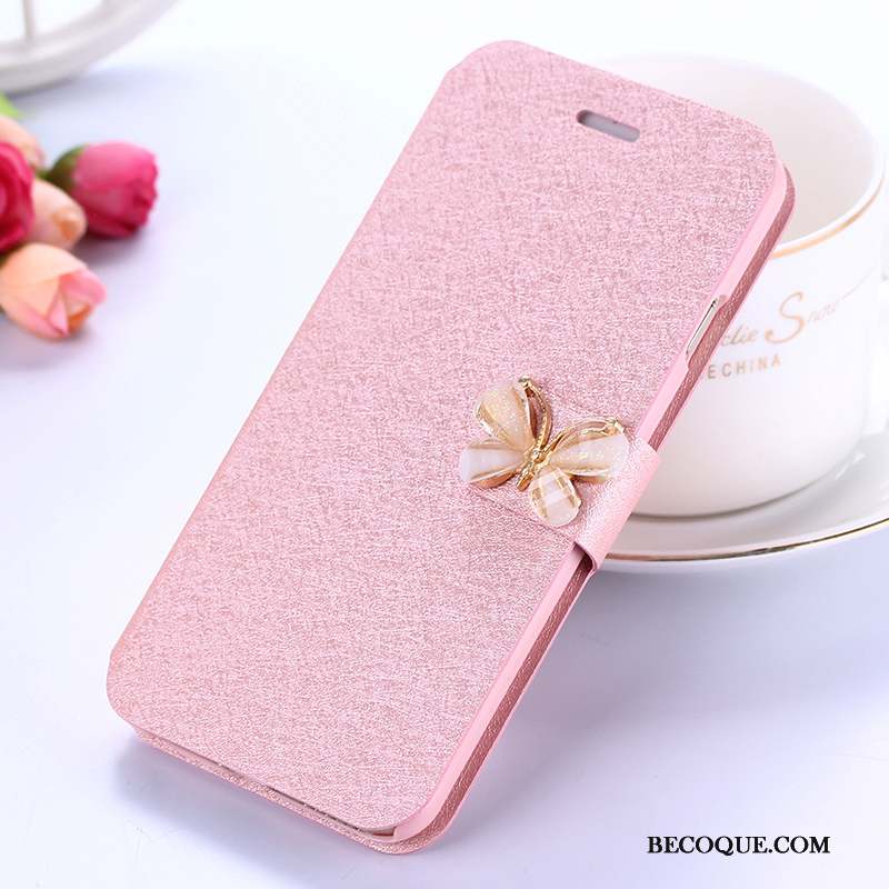 Huawei Mate 10 Lite Coque Clamshell Étui Étui En Cuir Tout Compris Téléphone Portable Rose