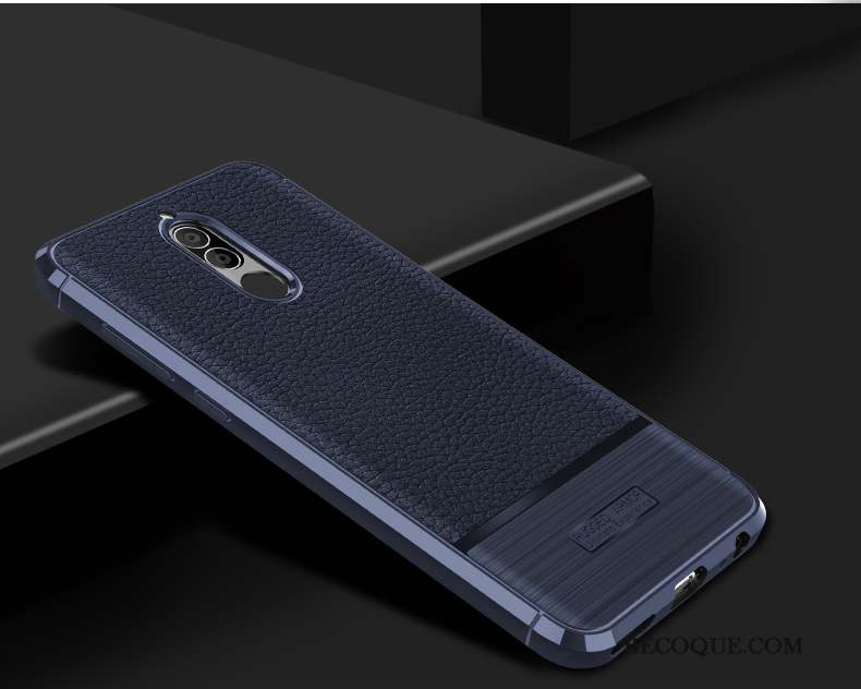 Huawei Mate 10 Lite Coque De Téléphone Modèle Fleurie Incassable Protection Étui Noir