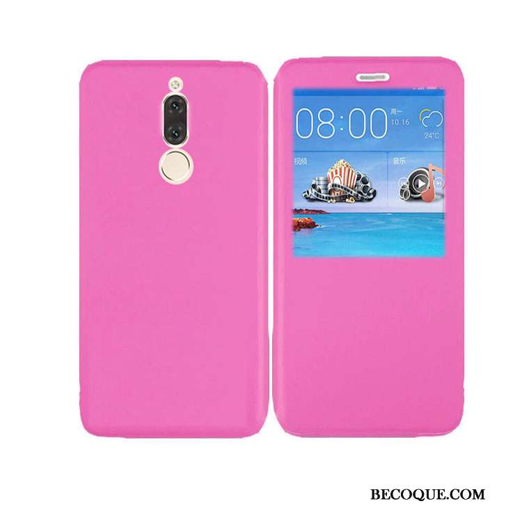 Huawei Mate 10 Lite Coque Housse Bleu Étui En Cuir Protection Téléphone Portable Fluide Doux