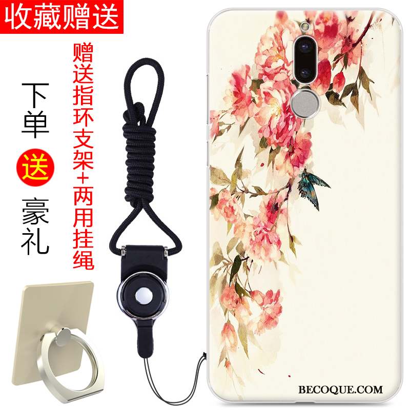 Huawei Mate 10 Lite Coque Tendance Rose Silicone Tout Compris Étui Frais