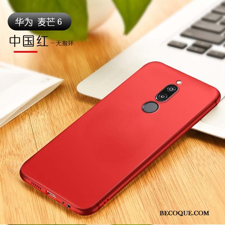 Huawei Mate 10 Lite Coque Étui Support Magnétisme Noir Fluide Doux Mince