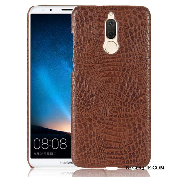 Huawei Mate 10 Lite Cuir Difficile Modèle Fleurie Coque De Téléphone Vintage Protection