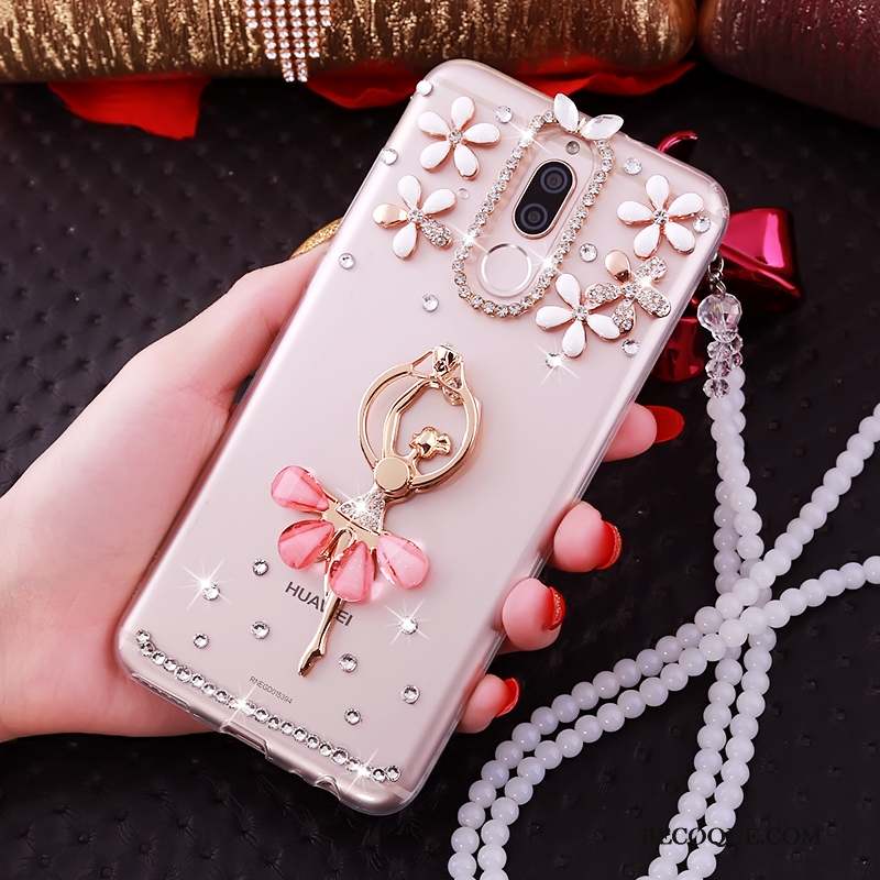 Huawei Mate 10 Lite Fluide Doux Rose Silicone Coque De Téléphone Étui Tout Compris