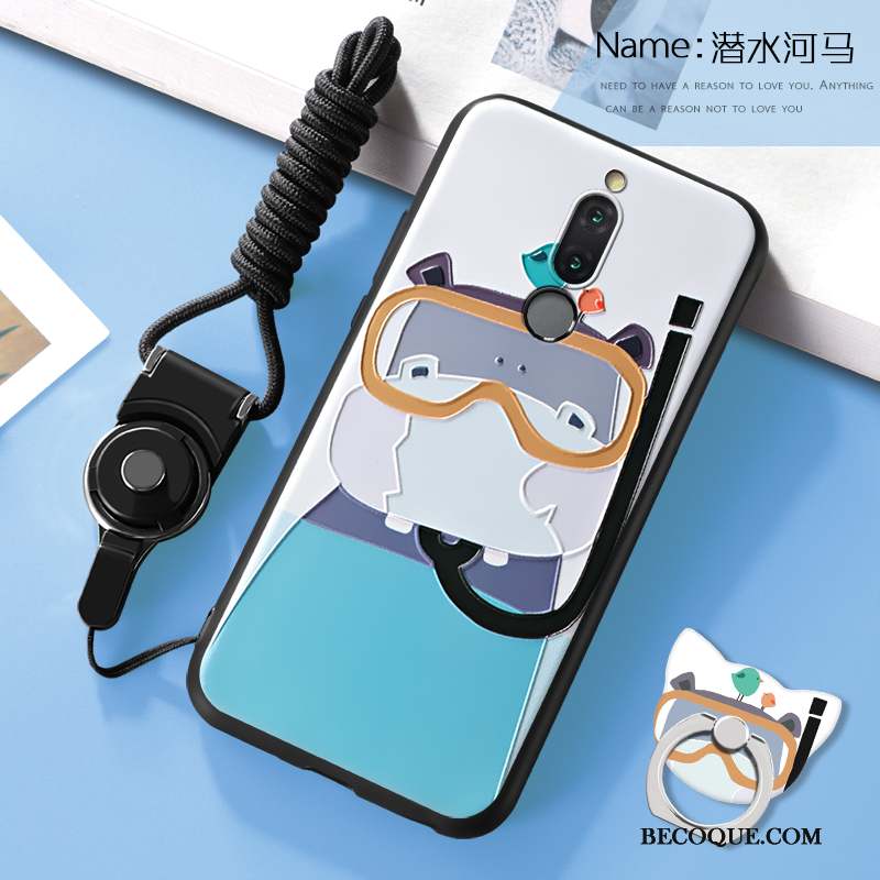 Huawei Mate 10 Lite Gaufrage Tout Compris Coque De Téléphone Dessin Animé Vin Rouge Silicone