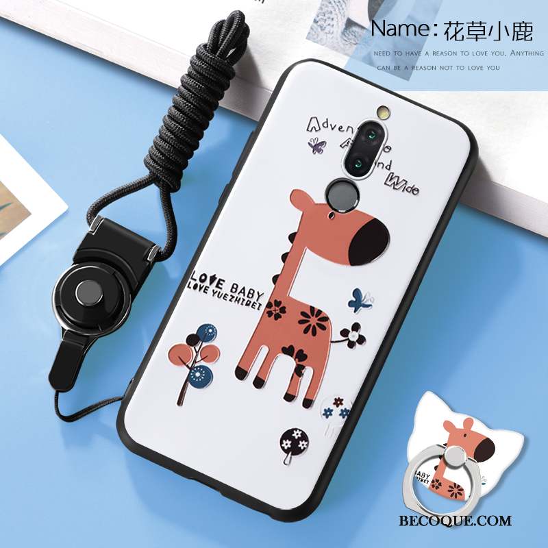 Huawei Mate 10 Lite Gaufrage Tout Compris Coque De Téléphone Dessin Animé Vin Rouge Silicone