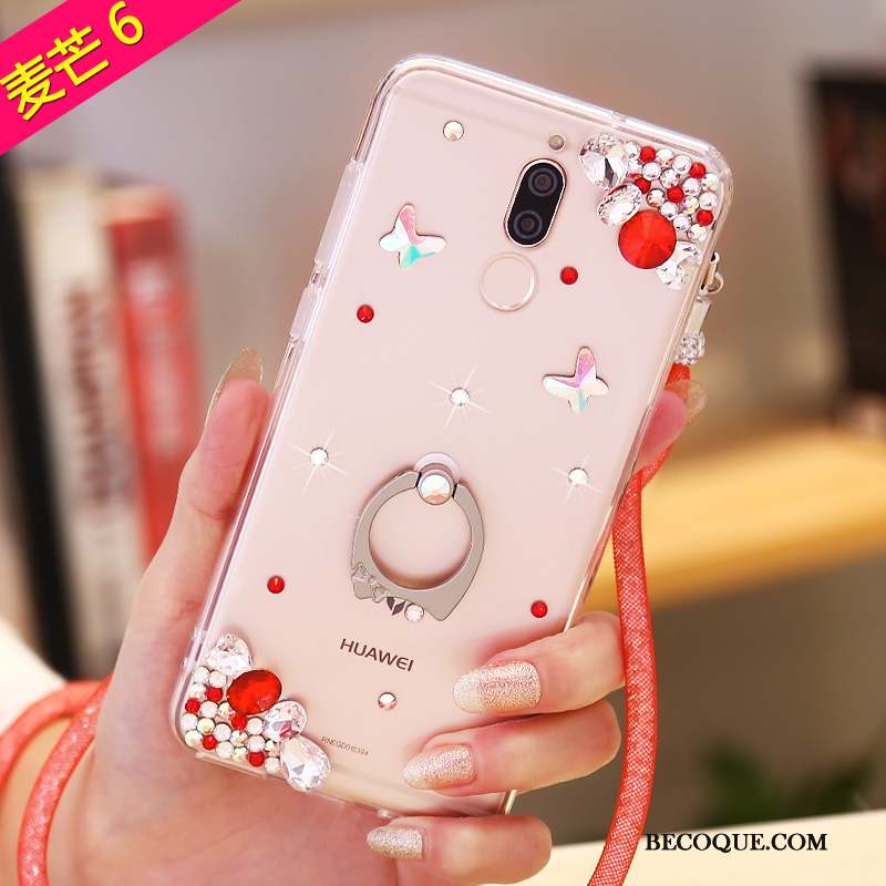 Huawei Mate 10 Lite Multicolore Silicone Fluide Doux Étui Coque De Téléphone Strass