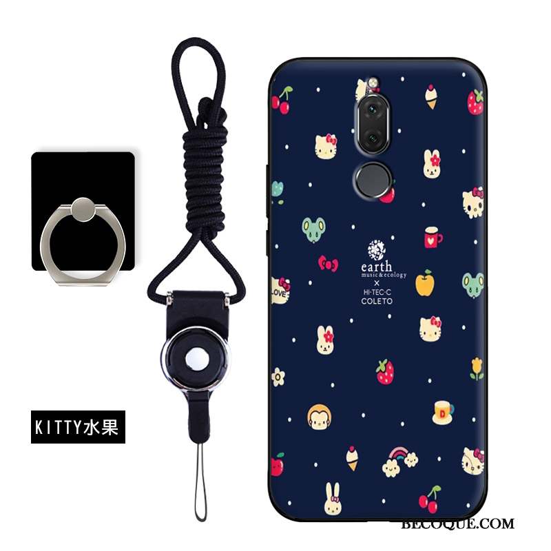 Huawei Mate 10 Lite Personnalité Tendance Coque Dessin Animé Étui Bleu