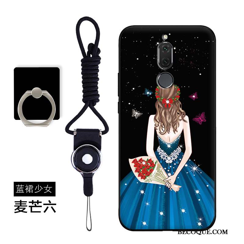 Huawei Mate 10 Lite Personnalité Tendance Coque Dessin Animé Étui Bleu