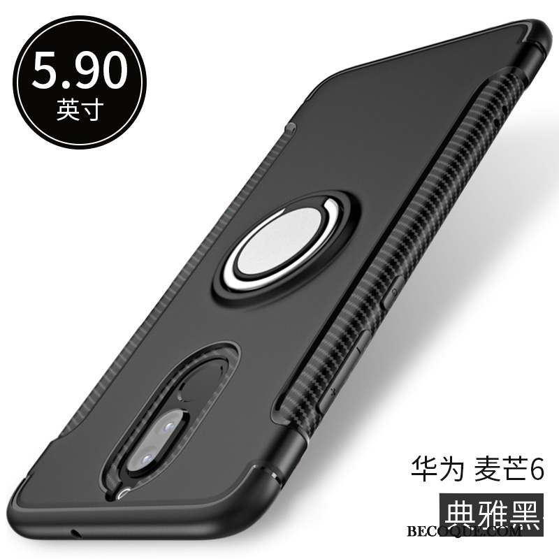 Huawei Mate 10 Lite Protection Coque De Téléphone Anneau Or Incassable Étui