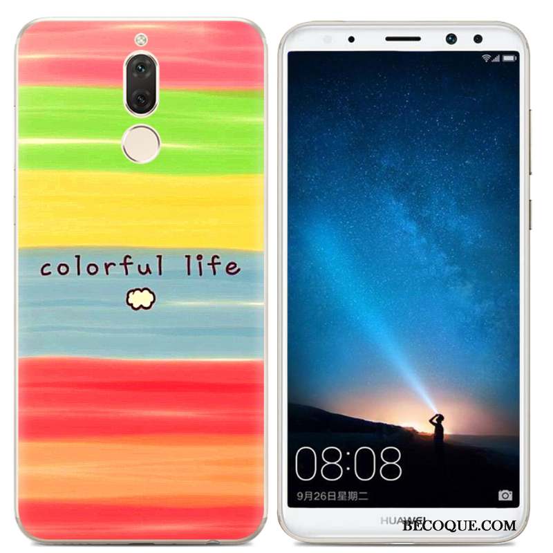 Huawei Mate 10 Lite Transparent Protection Jaune Fluide Doux Coque De Téléphone Silicone