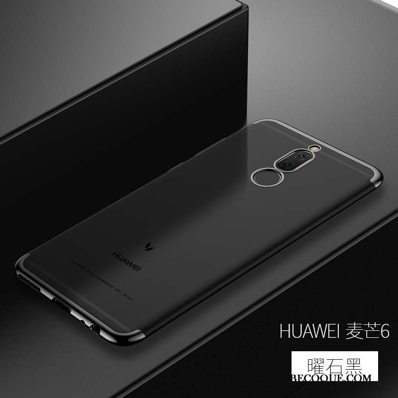 Huawei Mate 10 Lite Étui Fluide Doux Bleu Coque De Téléphone Silicone Incassable