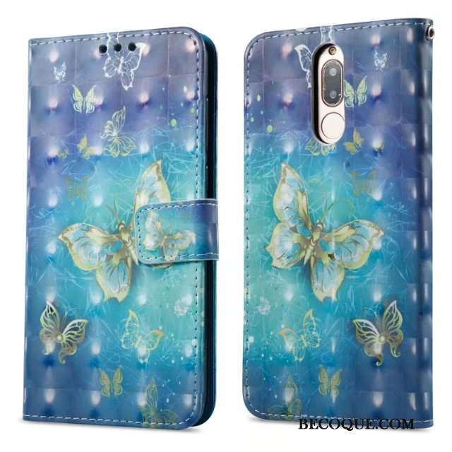 Huawei Mate 10 Lite Étui Téléphone Portable Étui En Cuir Protection Coque Multicolore