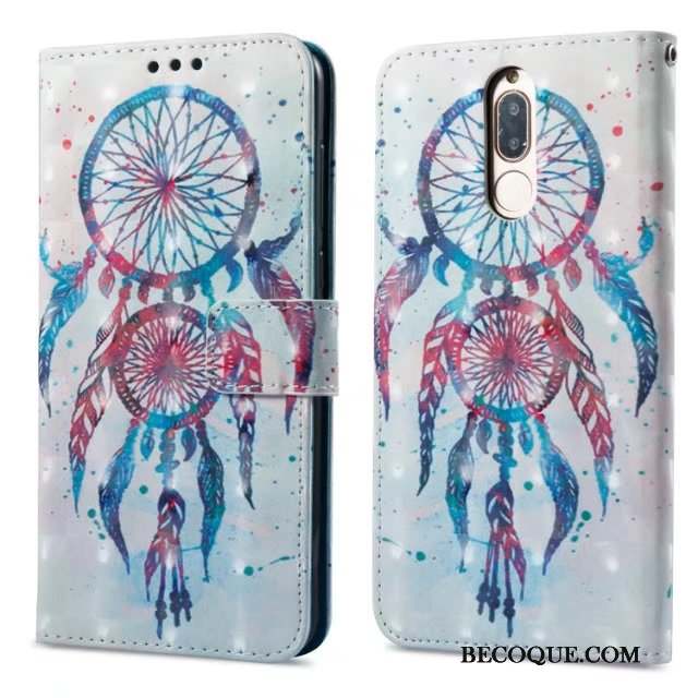 Huawei Mate 10 Lite Étui Téléphone Portable Étui En Cuir Protection Coque Multicolore