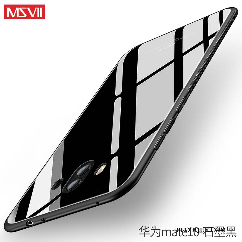 Huawei Mate 10 Mince Tout Compris Coque De Téléphone Fluide Doux Noir Silicone
