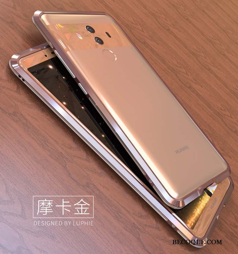 Huawei Mate 10 Métal Très Mince Coque Protection De Téléphone Or