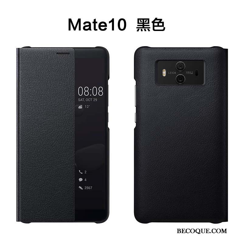 Huawei Mate 10 Or Rose Protection Coque De Téléphone Incassable Étui Étui En Cuir