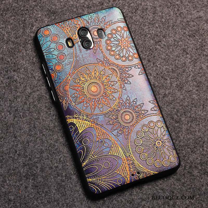 Huawei Mate 10 Personnalité Étui Incassable Silicone Coque De Téléphone Jaune