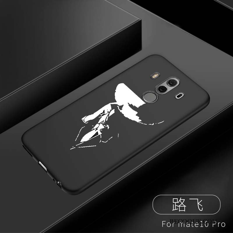 Huawei Mate 10 Pro Coque De Téléphone Noir Ornements Suspendus Silicone