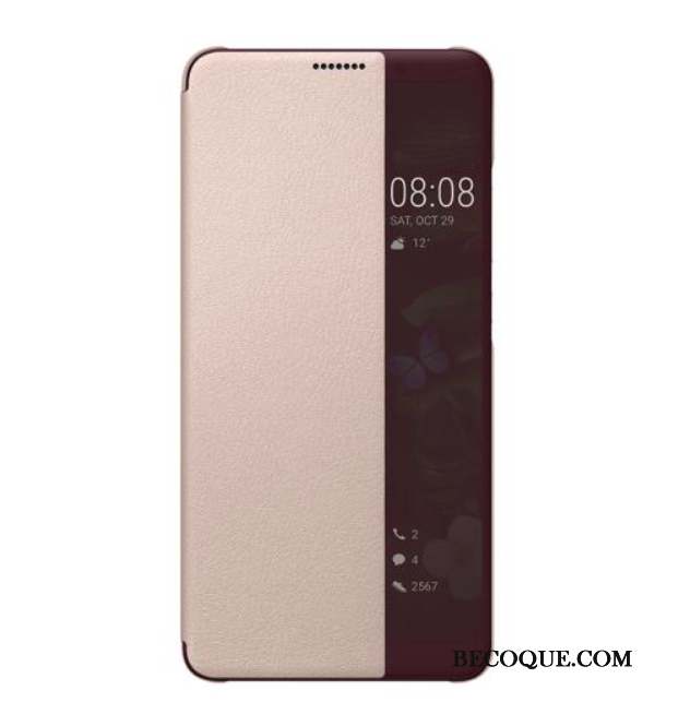 Huawei Mate 10 Pro Coque De Téléphone Étui Housse Noir Étui En Cuir Protection